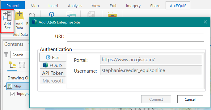 Arc_Add_EQuIS_Enterprise_site